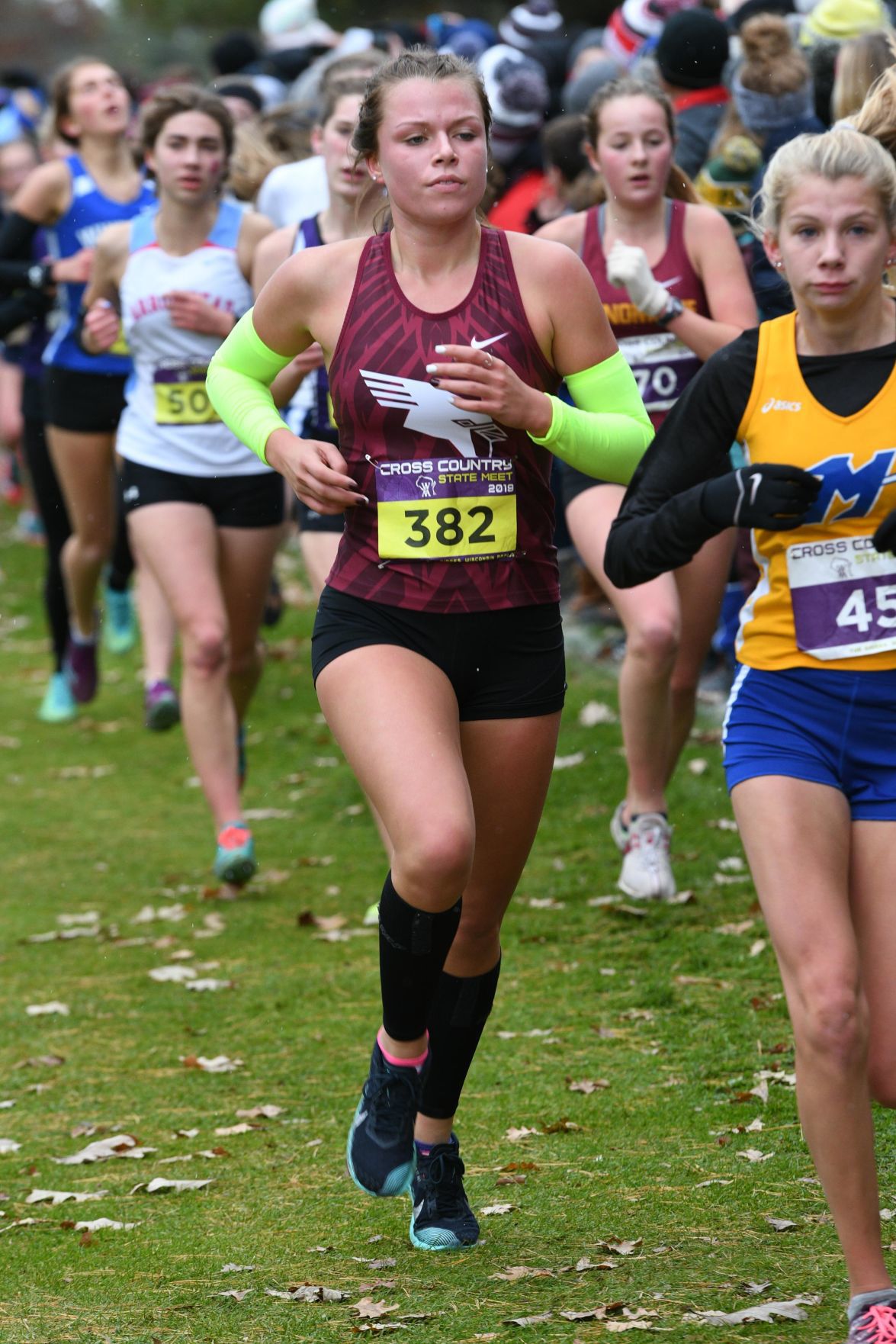 WIAA state cross country photo: Bella Chirafisi, Middleton